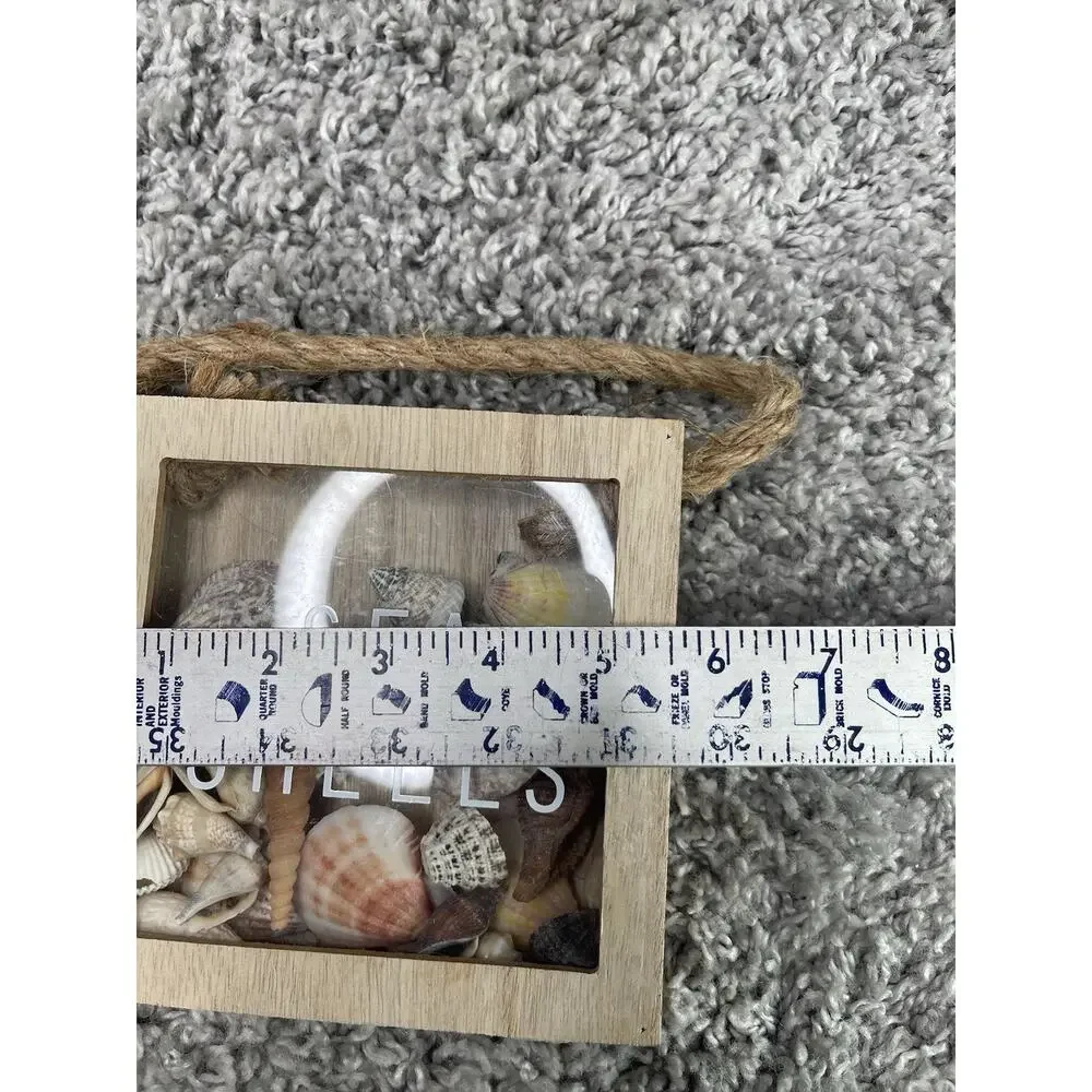 Homemade Seashell Shadow Box Small Hanging Or Freestanding Home Decor